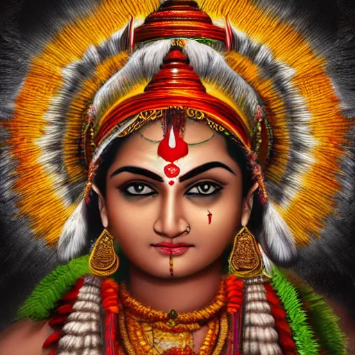 Image similar to Indian gods, realistic, photo studio, HDR, 8k, trending on artstation