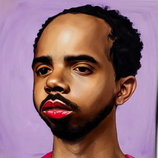 Prompt: a renaissance style portrait painting of earl sweatshirt