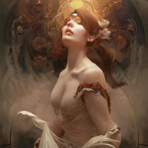 Prompt: I woke up in a world that had fragments of you. intricate, elegant, sharp focus, illustration, highly detailed, digital painting, concept art, matte, art by WLOP and Artgerm and Greg Rutkowski and Alphonse Mucha, masterpiece