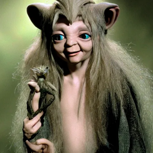 Prompt: gelfling from the dark crystal