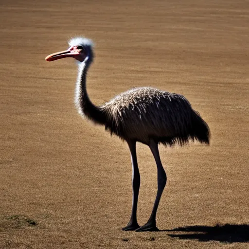 Image similar to HD photo of an ostrich with arms.