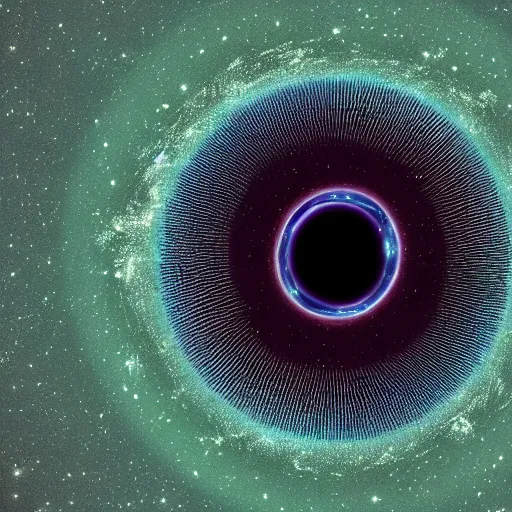 Image similar to a little desktop blackhole of information, highly detailed, beautiful