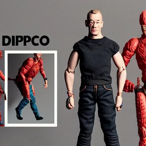 Prompt: diplo, as an action figure, ebay photo