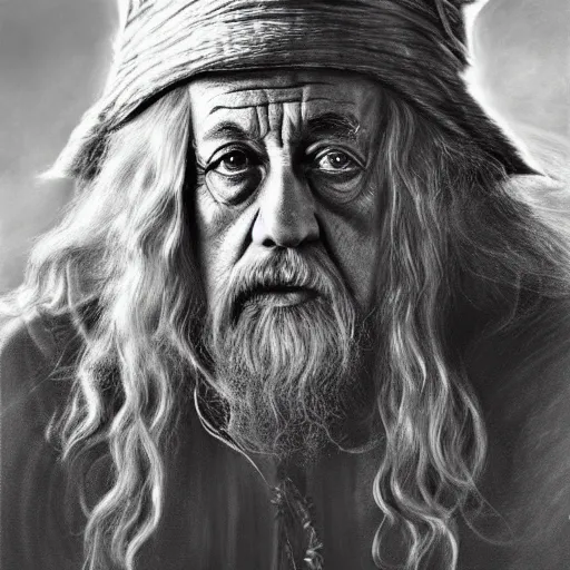 Image similar to portrait danny devito as gandalf, deviantart, ultra realistic illustration, final fantasy, high quality