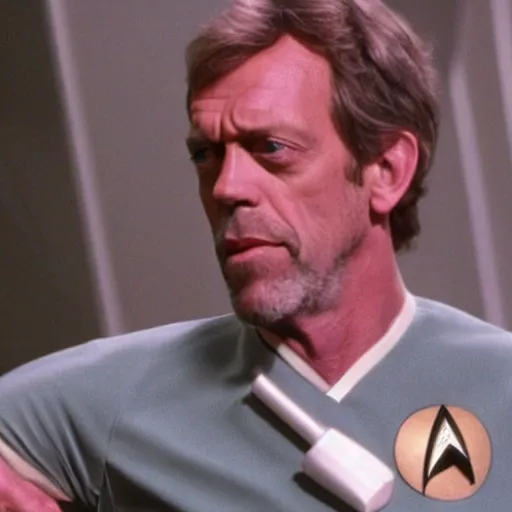 Image similar to a still of hugh laurie in an episode of star trek : the next generation