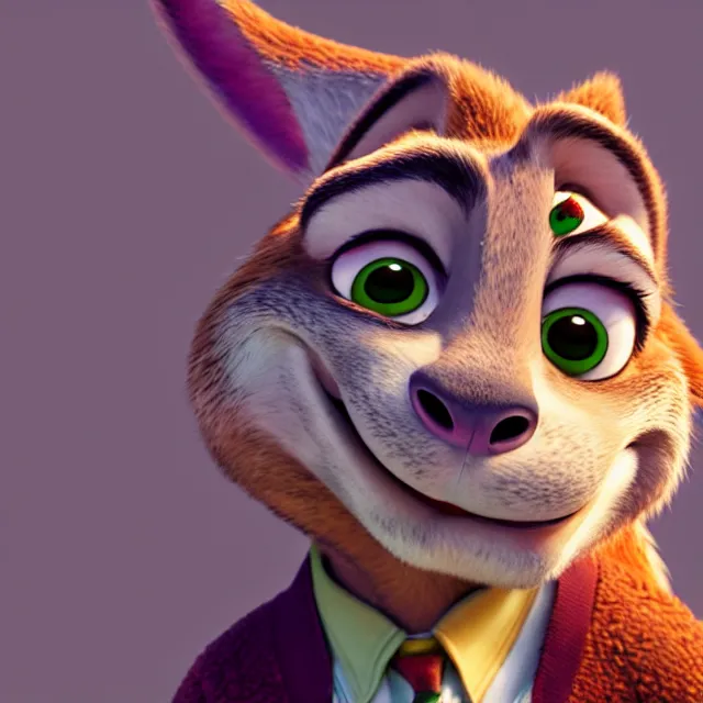 KREA - Jack Nicholson in Zootopia (2016), animated cinematography