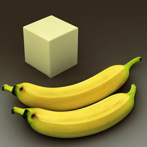 Image similar to a cubed banana