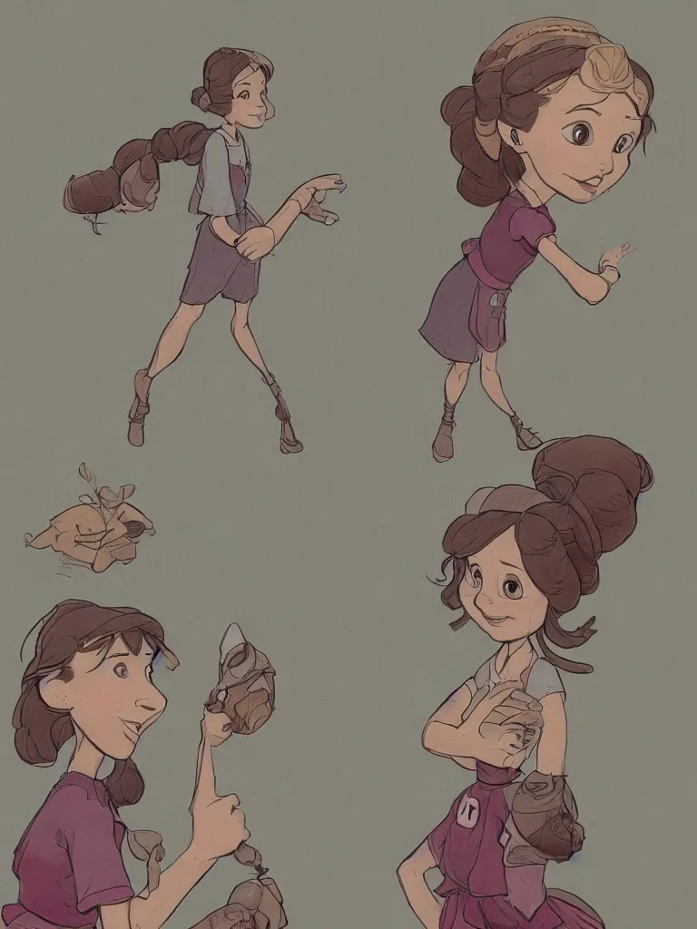 Image similar to heidi by disney concept artists, blunt borders, rule of thirds