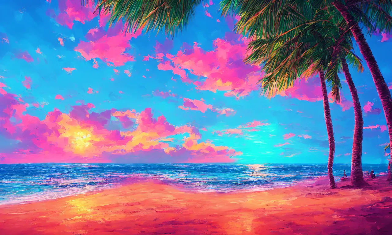 Image similar to paradise beach by alena aenami artworks in 4 k