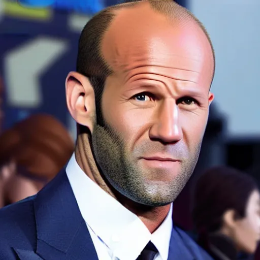 Image similar to jason statham as anime character, kyoto animation, magical