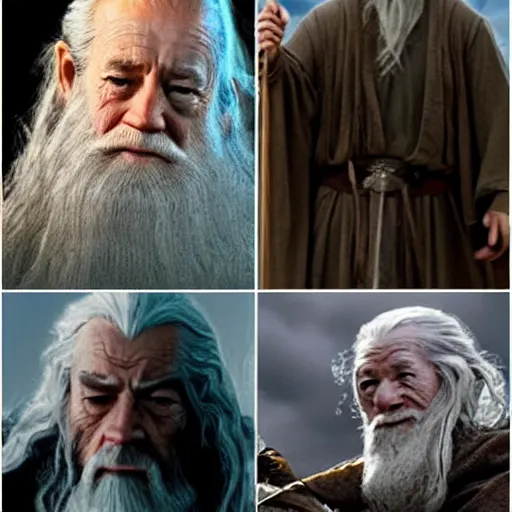 Prompt: lord of the rings starring joe biden as gandalf