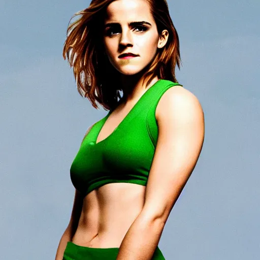 Image similar to Emma Watson as She-Hulk