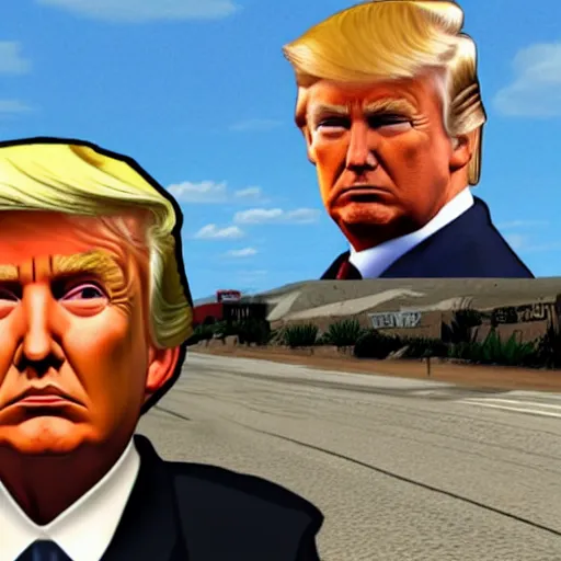 Image similar to donald trump in gta san andreas