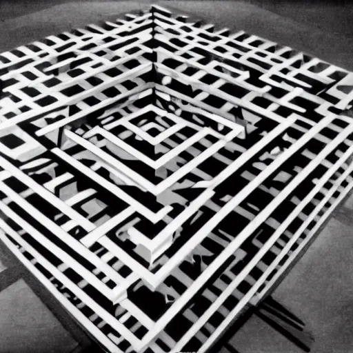 Prompt: hypercube by m. c. escher