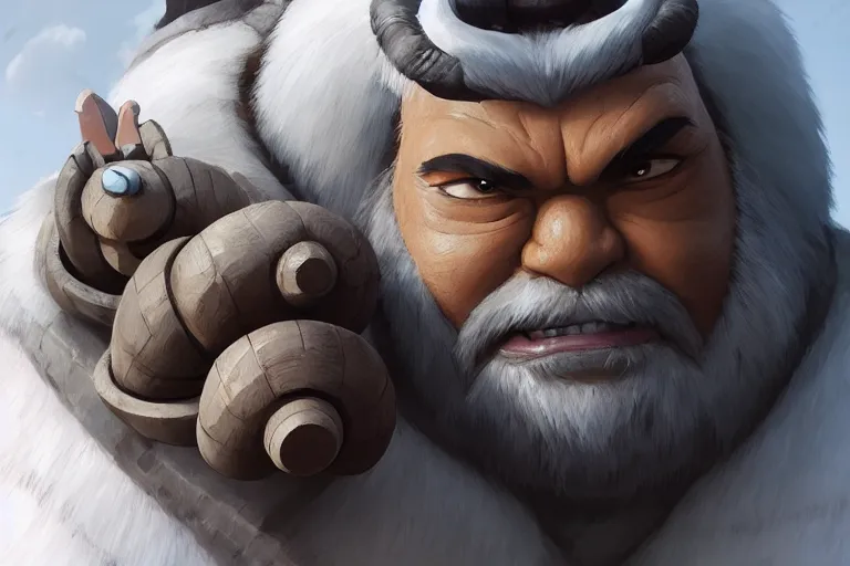 Image similar to Appa from the last Airbender , made by Stanley Artgerm Lau, WLOP, Rossdraws, ArtStation, CGSociety, concept art, cgsociety, octane render, trending on artstation, artstationHD, artstationHQ, unreal engine, 4k, 8k,