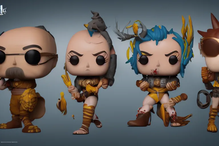 Image similar to style of a funko pop, funko pop, stylized, fantasy, epic lighting, cinematic composition, hyper realistic, 8 k resolution, unreal engine 5, artstation