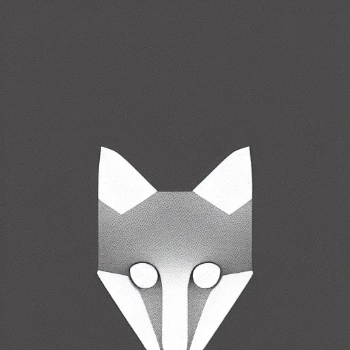 Prompt: an abstract, simplified icon depicting a fox's head with glowing eyes, glowing eyes, white background, elegant, award-winning, clever, render, blender, 3d, high quality, app, ios