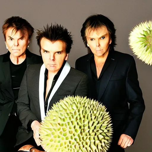 Prompt: duran duran as durian