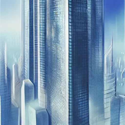 Prompt: fractal modern skyscraper by Krystian Kerez, very realistic, digital painting, very detailed, artstation, sharp focus, focal 1.2, elegant