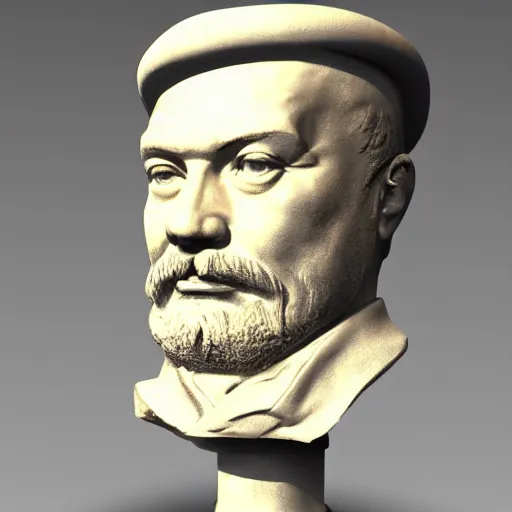 Prompt: super realistic man with pot on his head, Lenin's bust, high quality, photomodel