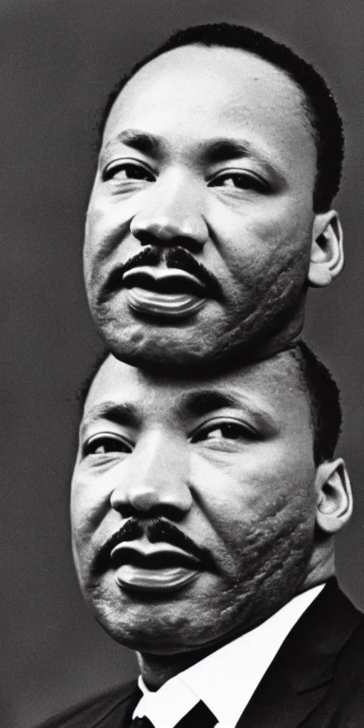 Prompt: Martin Luther king, portrait by David friedric