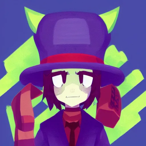 Image similar to niko oneshot as a president, digital art #OneshotGame