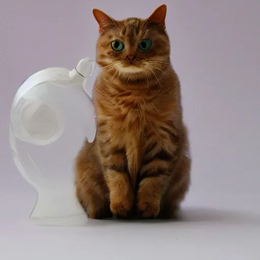 Image similar to bottled cat, happy