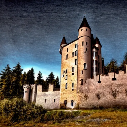 Image similar to castle in the casper friedrich.