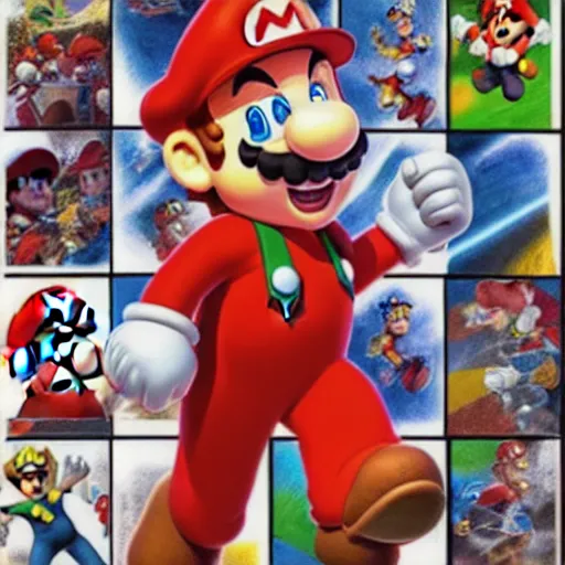 Prompt: Nintendo's Mario in the style of Alex Ross, hyper detailed