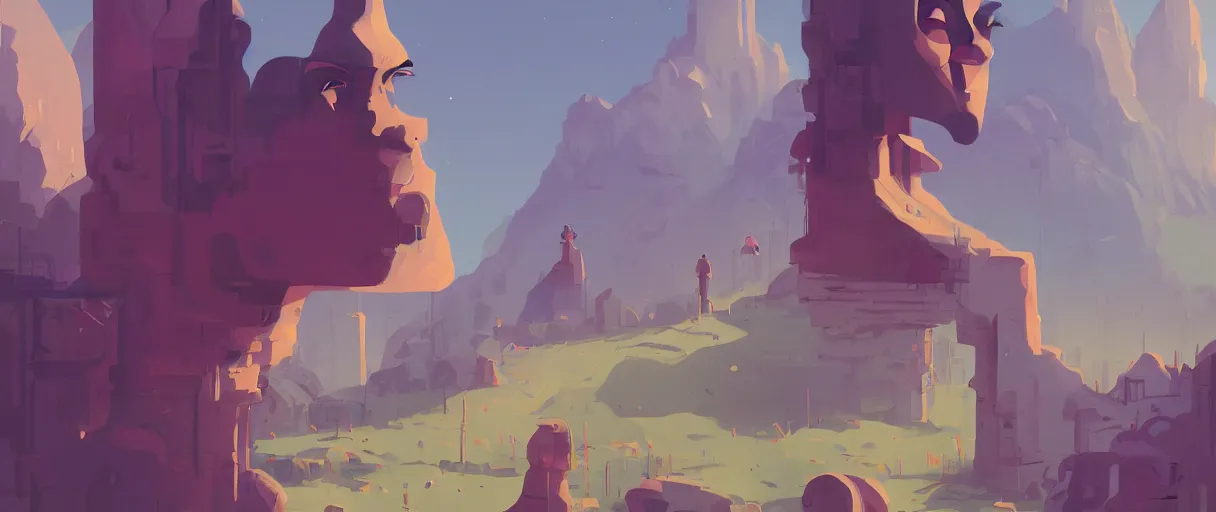 Image similar to a portrait of a character in a scenic environment by James Gilleard