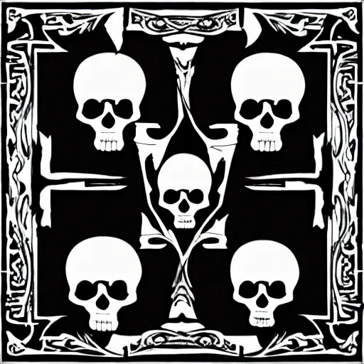 Prompt: skull bafshar, petros death scooby doo shaggy emblem