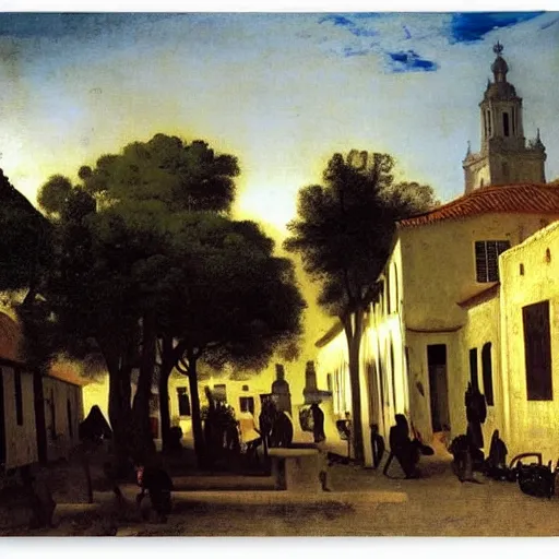 Image similar to sao paulo painted by johannes vermeer