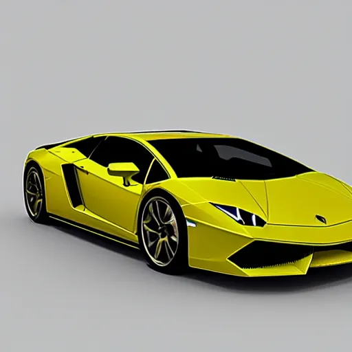 Image similar to wireframe 3d model, Lamborghini