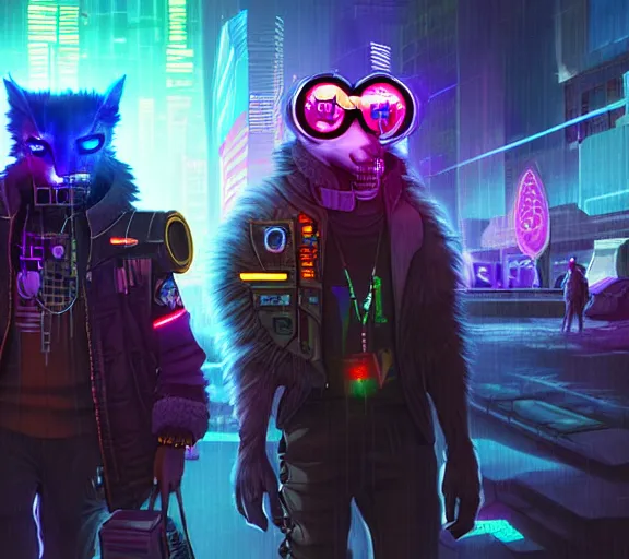 Image similar to high - resolution photograph from a cyberpunk era furry fandom convention ( midwest furfest 2 0 4 7 ), taking place after the genetic revolution and quantum singularity. photorealistic.