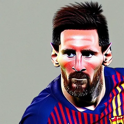 Image similar to messi - gordon freeman hybrid