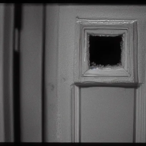 Image similar to foam coming out of the cracks of a door, 4 5 mm lens, horror movie, cinematic, unsettling, david cronenberg,