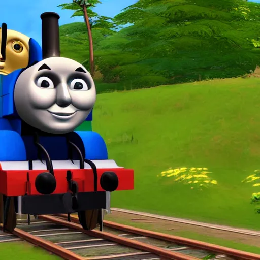 Image similar to thomas the tank engine, the sims 4