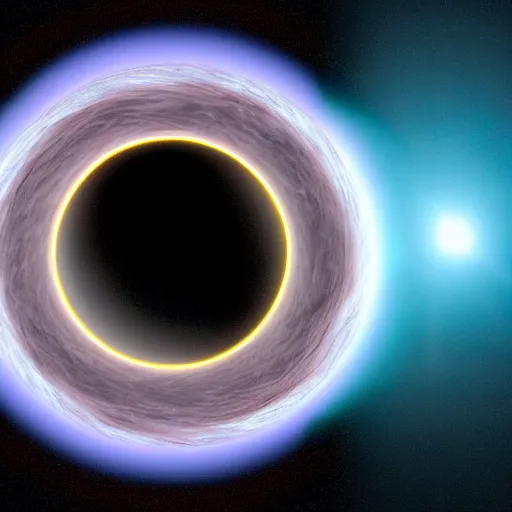 Image similar to light behind a black hole detected for the first time