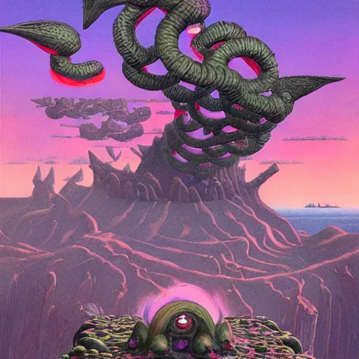 Image similar to links awakening in the style of Wayne Barlowe