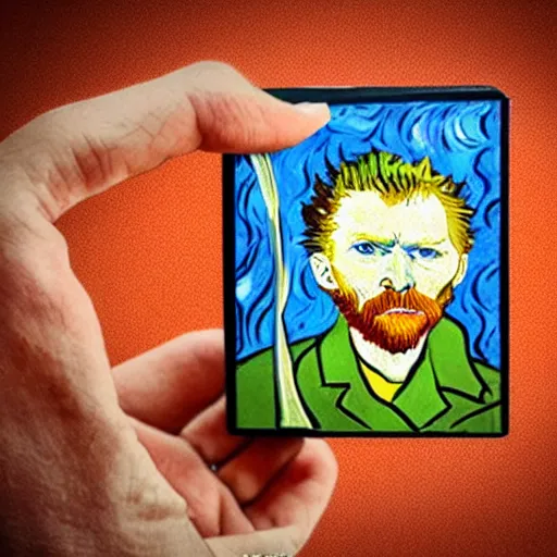 Image similar to vincent van gogh stop motion vinyl action figure, plastic, toy, butcher billy style