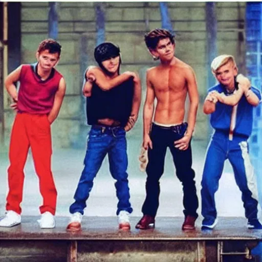 Prompt: spice boys, a boy version of the spice girls.