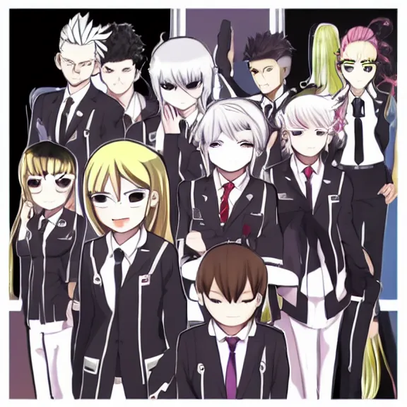 Image similar to a case in supreme court in danganronpa style