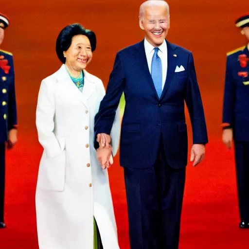 Prompt: Joe biden dating Mao zedong