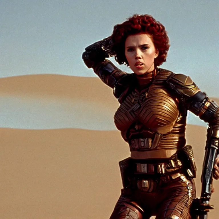 Image similar to a still of Scarlett Johansson in Dune (1984)