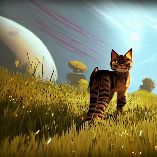 Image similar to a cat in the game no man's sky