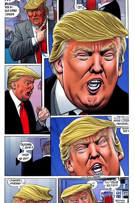 Image similar to donald trump as kingpin in spiderman