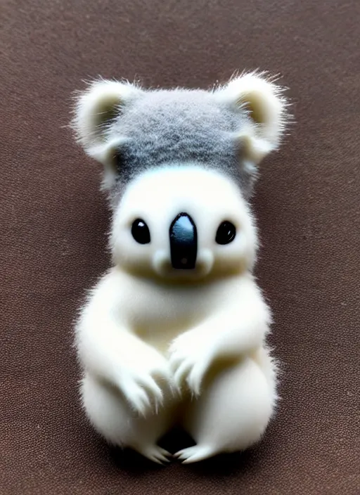 Image similar to 80mm resin detailed miniature of fluffy koala, Product Introduction Photos, 4K, Full body, simple background