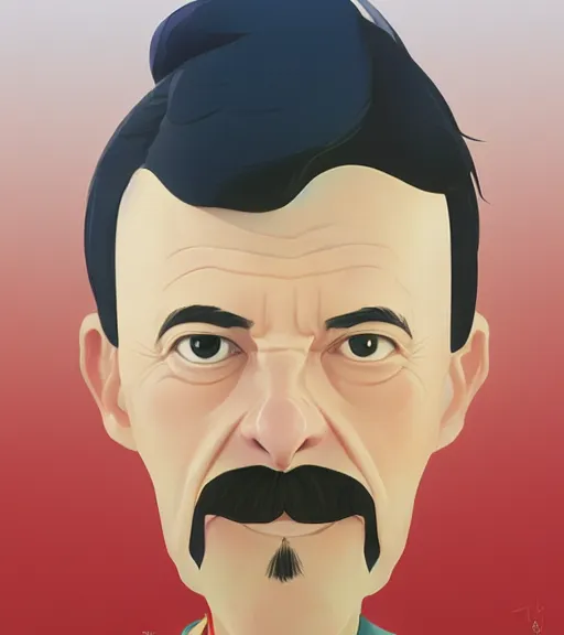 Prompt: face icon stylized minimalist ted lasso, loftis, cory behance hd by jesper ejsing, by rhads, makoto shinkai and lois van baarle, ilya kuvshinov, rossdraws global illumination