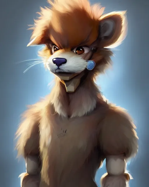 Prompt: character concept art of a cute male anthropomorphic furry | | adorable muzzle, key visual, realistic shaded perfect face, tufted godrays, fine details by stanley artgerm lau, wlop, rossdraws, james jean, andrei riabovitchev, marc simonetti, and sakimichan, trending on weasyl