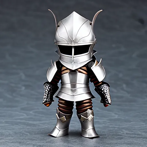 Prompt: lovey armor knight with Fornt, back Concept. style as Nendoroid